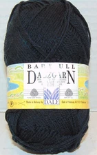 Baby Ull Dalegarn 100% wool Color Black 50 g skein