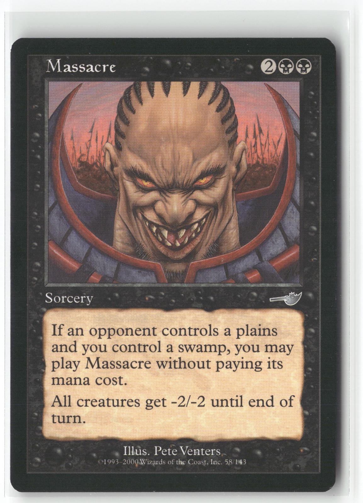 Massacre 58 Uncommon Nemesis Magic: The Gathering Lightly Played