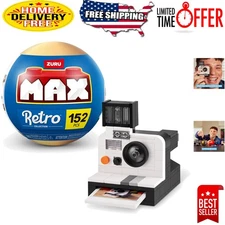 Nostalgic Building Bricks Collection - 6 Retro Designs Including Polaroid!