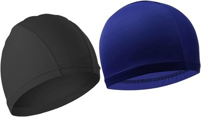 2 Stück Damen Für Lange Haare Badekappe,Classic Unisex Silikon-Badekappe, Schwim