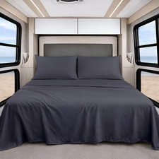Shreem Linen Luxury 4 Piece Microfiber Rv Sheet Set Deep Pocket Fits Up To 10
