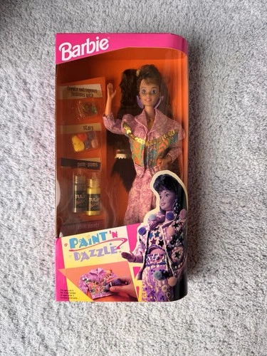 Barbie Brunette Vintage 1993 Paint and Dazzle