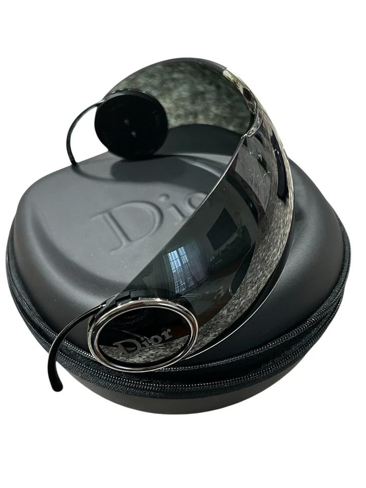 Óculos de sol vintage Christian Dior DiorSport 3 escudos Itália com estojo, estilo retrô