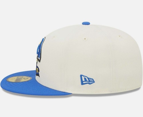 New Era Los Angeles Rams 2022 Sideline NFL Cream 59FIFTY Fitted Hat Size M / L - Picture 4 of 9