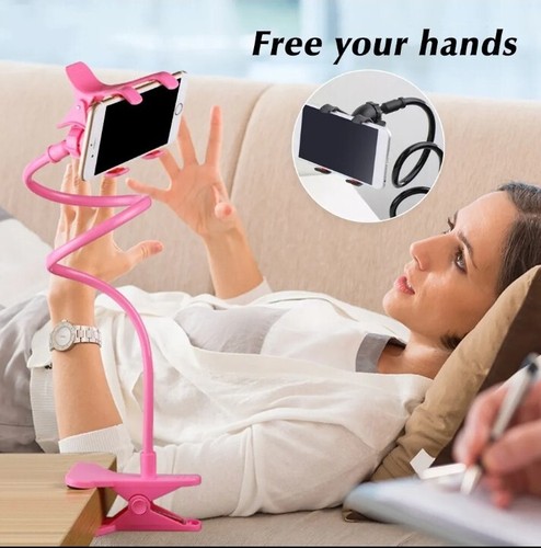 Flexible Goose Neck Long Lazy Arm Bedside Desk Tablet Phone Mount Holder Stand - 第 6/8 張圖片