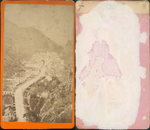 Autriche, panorama de Semmering, Schottwien  Vintage CDV albumen carte de visite - Photo 1/1