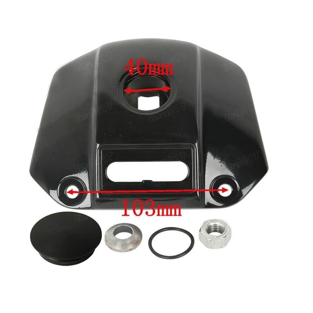 Motorcycle Headlight Mount Bracket Cover For Harley Sportster XL 883 & 1200 (1992-2013) - Black