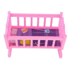 plastic doll crib