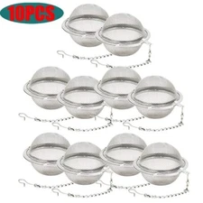 Stainless Steel Tea Ball Infuser 10 Pack Loose Leaf Tea Strainer