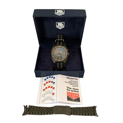 HEUER Regatta 134.602 olive green colour PVD treatment 1980's | eBay