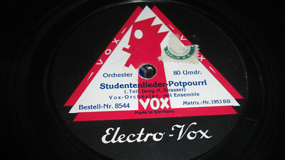(S6851) Vox Orchester - Studentenlieder Potpourri 1 + 2 Teil