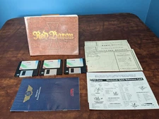 Dynamix Red Baron Game Macintosh Floppy Disks w/ Book, Maps, and Inserts