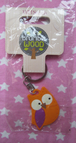Bramble Wood Cute Owl Keyring Keychain New In Pack Stocking Filler Gift - Zdjęcie 1 z 5