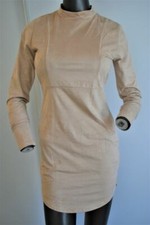 Forever 21 Sexy Fitted Dress Beige Womens Fashion Clothing