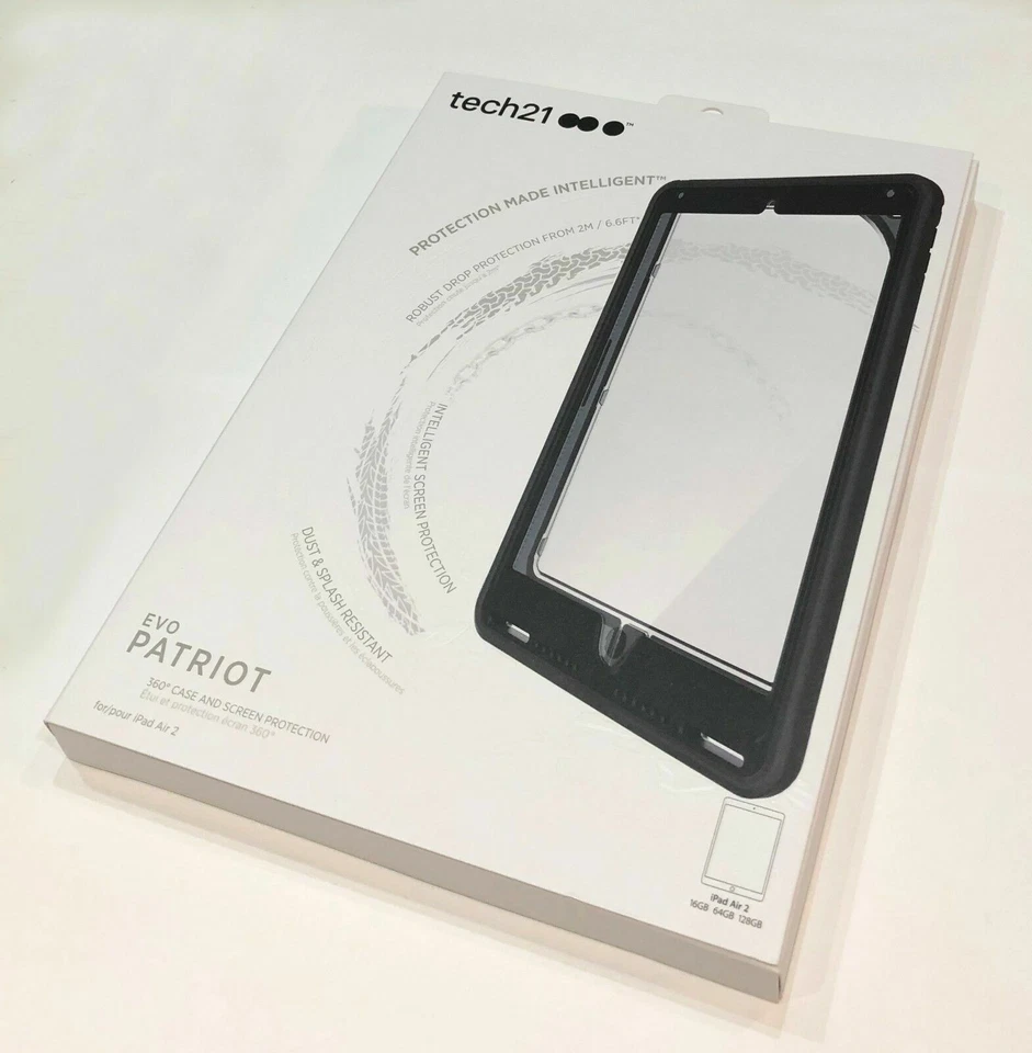 Tech21 for iPad Air 2 / Pro 9.7'' Shockproof 360 Front & Back Case Cover - BLACK - Image 4 of 4