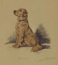 Golden Retriever - CUSTOM MATTED - Lucy Dawson Dog Art Print - NEW