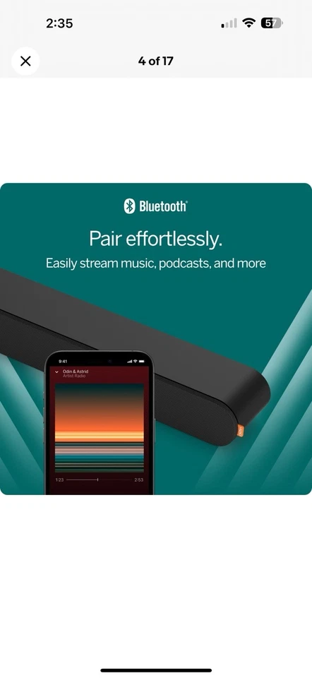 Barra de sonido VIZIO 5.1 SE Dolby Atmos DTS:X sonido envolvente SV510X-0806 Foto 4 de 4