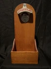 Vintage Wooden Coca-cola Wall Hanging Bottle Opener with Box to Catch Caps