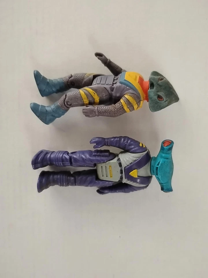 Figura Alien 2 Dino Riders Finn Vintage Tyco 1980s 1988 3 pulgadas pequeño juguete T6#2 Foto 3 de 4