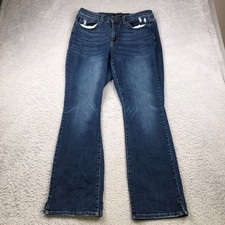 Judy Blue SLim Bootcut Jeans Womens 16W 33x30 High Waist Stone Wash Denim