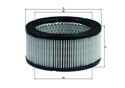 MAHLE LX 213 Luftfilter für FORD,PORSCHE,SAAB