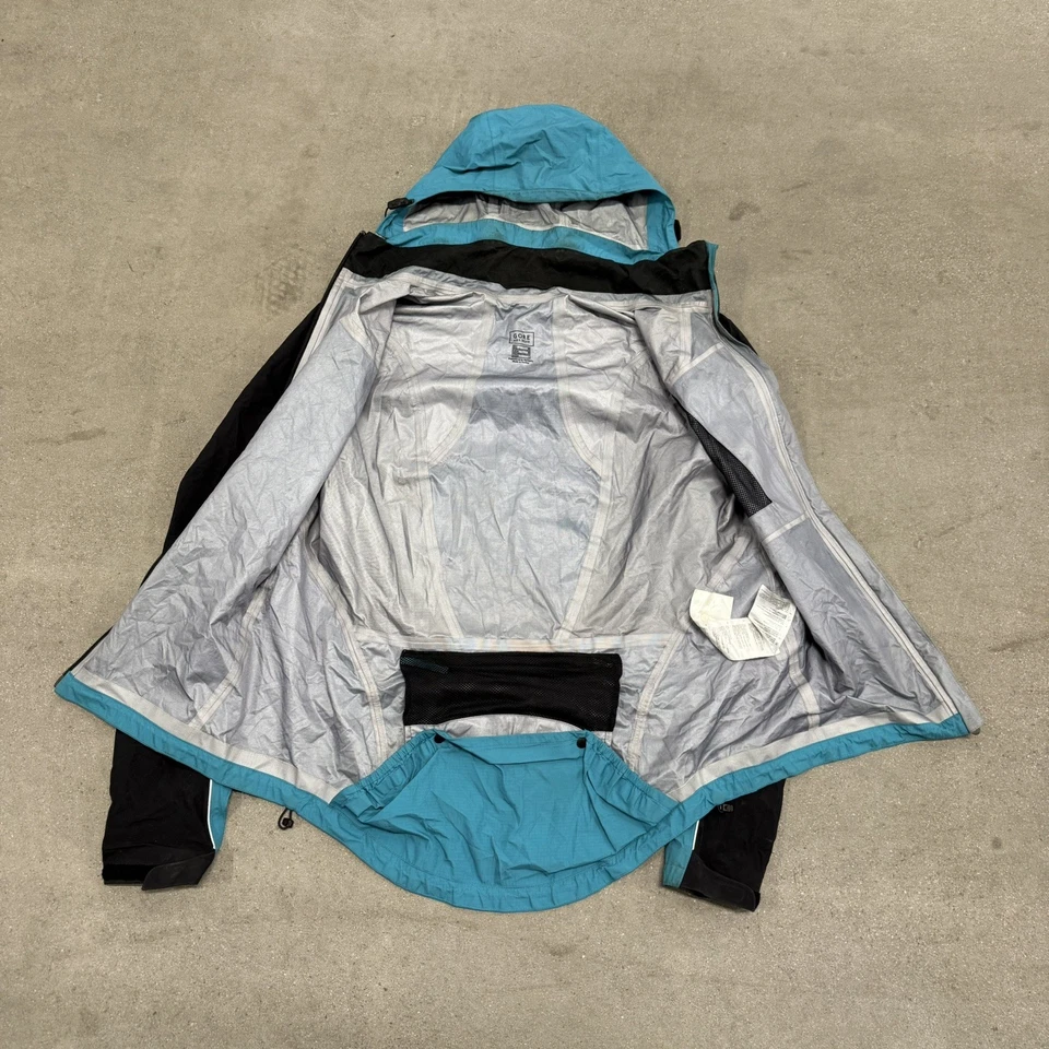 Chaqueta con capucha Gore Bike Wear Gore Tex cremallera completa para hombre azul medio   Foto 4 de 4