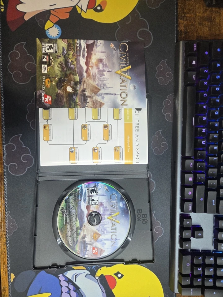 Sid Meier's Civilization V 5 (PC CD-Rom, 2010) Complete with Manuals and Charts - Image 3 of 4