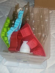 Miscellaneous Soap Molds, Silicone, Plastic. Entire Box Included