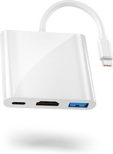 USB-C Digital AV Adapter for Iphone 15, Multiport AV Adapter with 4K HDMI Output