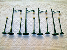 Vintage Plasticville "O" Scale 4 Boulevard Lights and 5 Streetlights