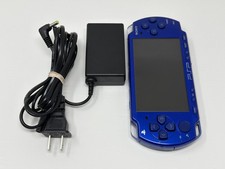 Sony PSP 2001 Slim Launch Edition Blue Handheld System Used