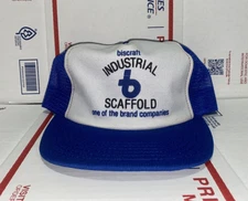 vintage cap mesh Snapback trucker Hat biscraft Industrial SCAFFOLD Brand Company