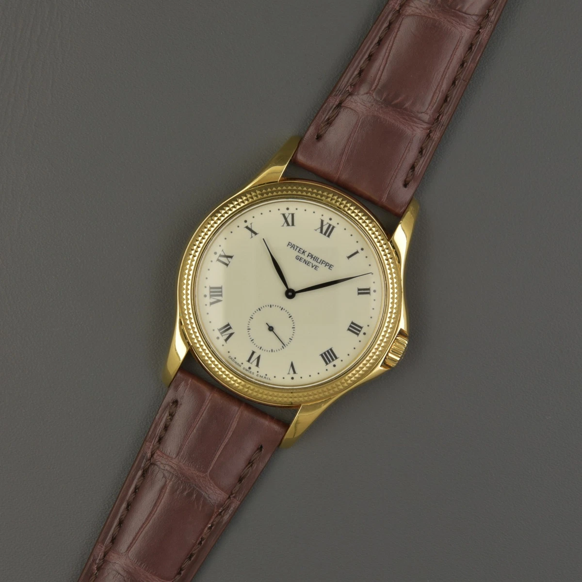 PATEK Philippe Calatrava 5115 J 35 mm cuerda a mano oro 18k sin pulir vintage 2002