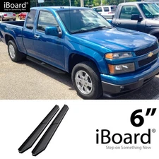 APS Running Board Black 6" Fit Colorado Canyon Extended Cab 04-12