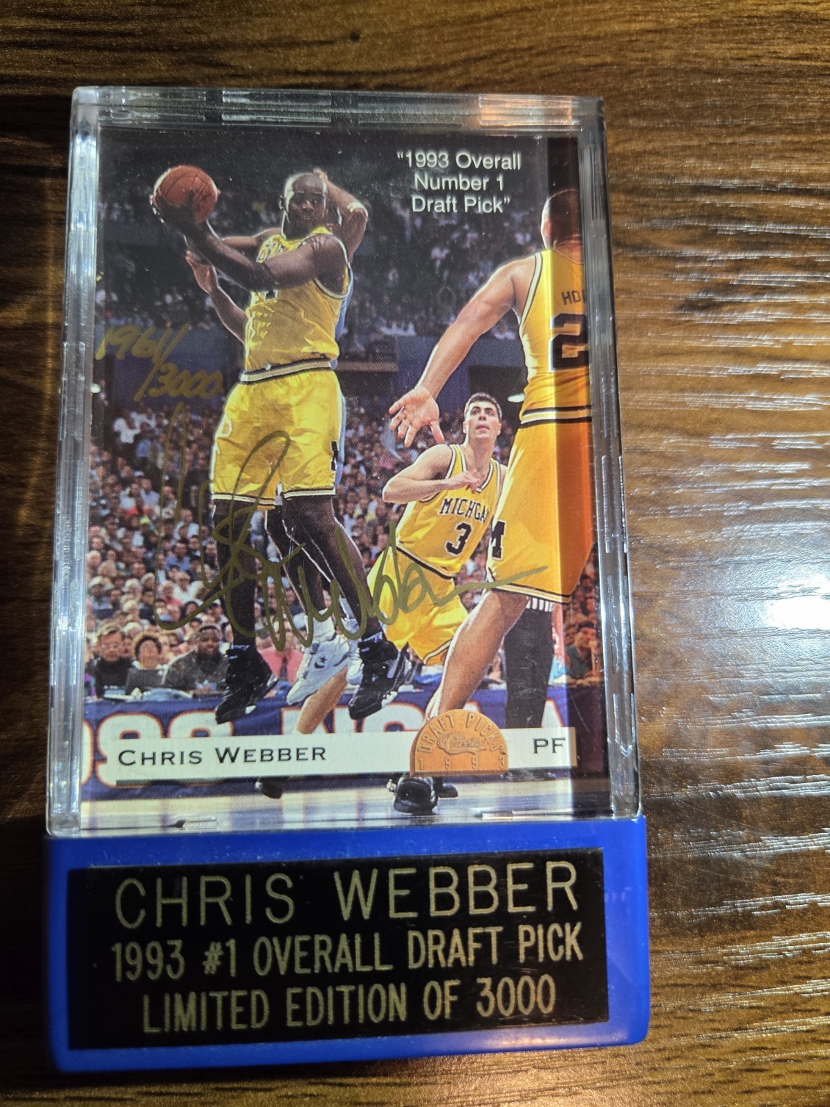 1993-94 Classic Draft Picks - #1 Pick Autograph Chris Webber /3000 (AU, RC)