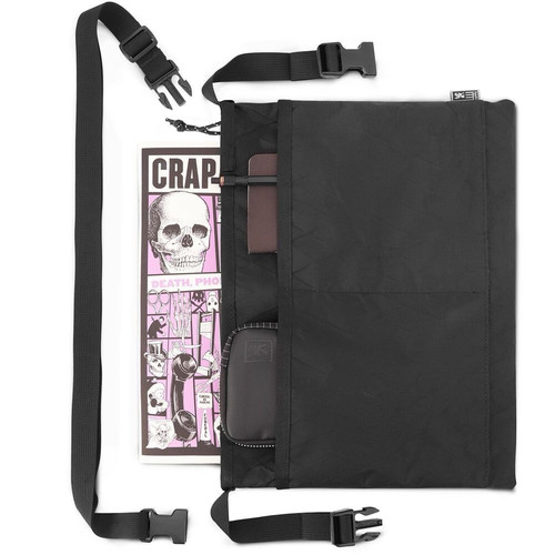 Chrome Industries BLCKCHRM 22X Mini Shoulder Bag, Airship Logo, Black - Picture 10 of 10