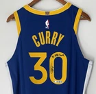 Stephen Curry "4x NBA Champ" Signed Warriors Nike ADV Authentic Jersey USASM BAS