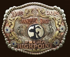 PRCHA Handler Race Highpoint Coonhound Dog Coon Hunting Trophy Belt Buckle