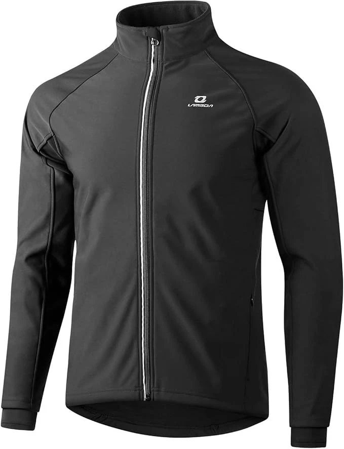 Softshell Windproof Jacket Thermal Cycling LAMEDA Man's/Women Black Outdoor