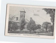 Postcard Walnut Square School Haverhill Massachusetts USA