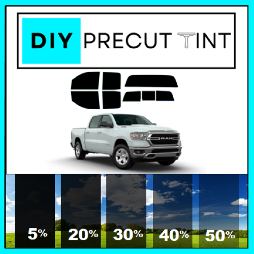DIY Pre-Cut Window Tint Kit – Fits ANY Chevy Car/Truck Front Two Doors (2000-2025) – Choose Your Shade, Lifetime Warranty