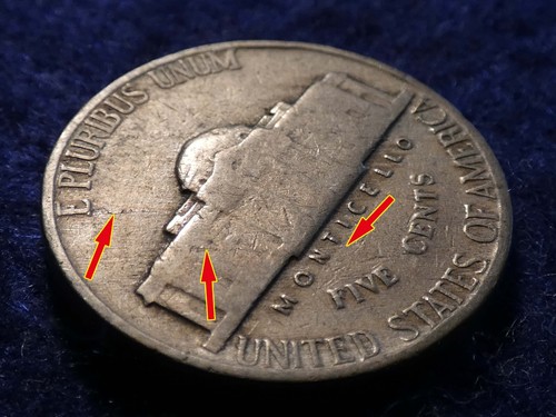 1942-P 5c Jefferson Nickel Obverse & Reverse Lamination Error #2013 - Picture 11 of 13