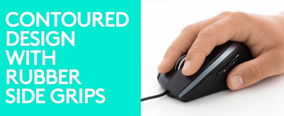 Logitech M500s Advanced Corded Mouse - optical 7 buttons PC / Mac / Laptop Black - Image 3 of 4