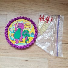 Barney Cake Decorator With Candles Barney Baby Bop 1992 Birthday