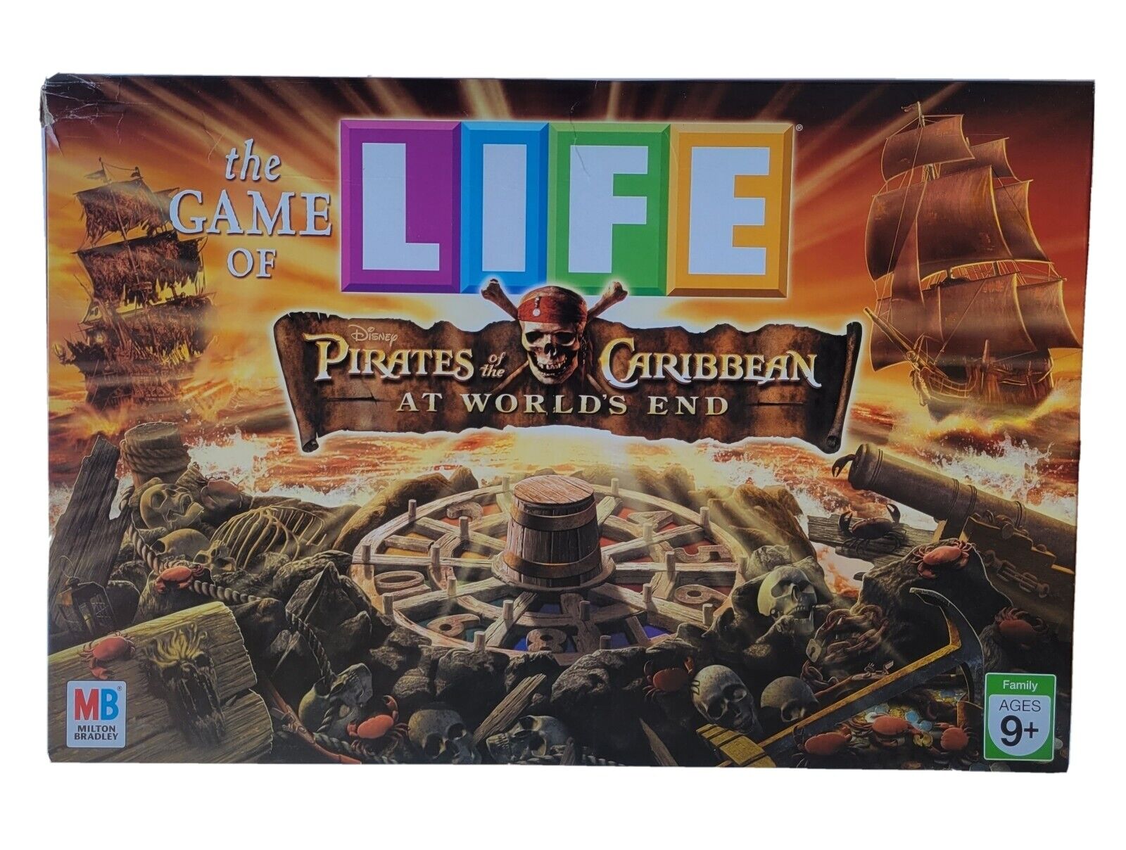 Board Game Life Pirates of The Caribbean Milton Bradley Hasbro at World's  End for sale online