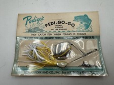 Pedigo’s Spinner Pedi-Go-Go Instant Spinning Fishing Lure Yellow White
