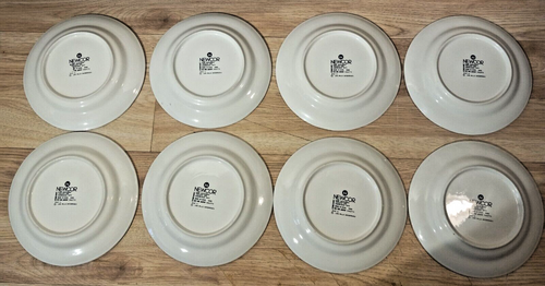 8x Newcor Stoneware China SNACK PLATE Purple Florals Flowers Violeta 1990 6066 - Picture 13 of 20