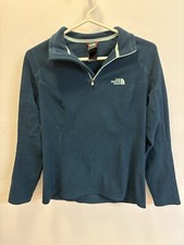 The North Face Fleece Navy Blue Quarter Zip Jacket Women s Size S Small Outdoors
