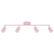 Track Lighting Fixture Ceiling, 4-Light LED Track Lights Kit, Modern Ceiling ...