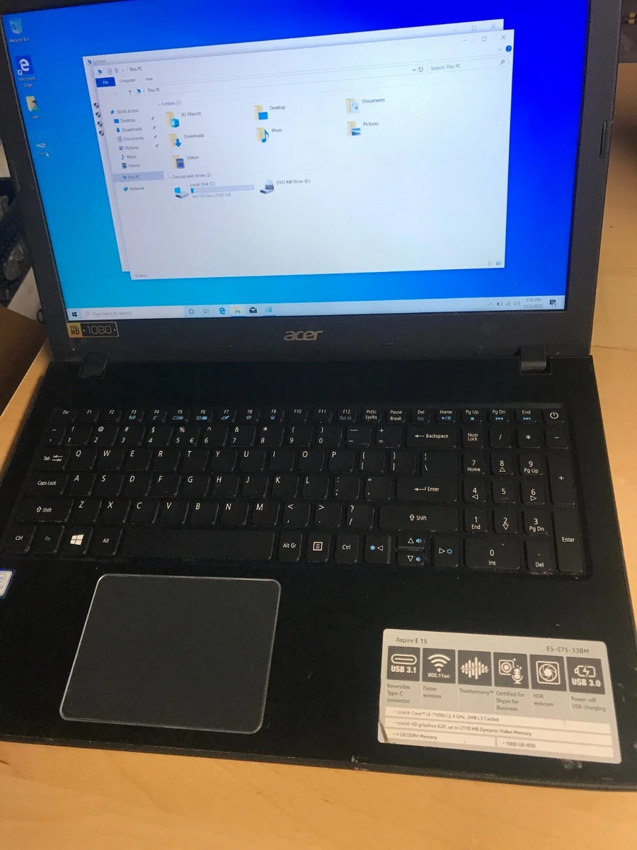 Acer Aspire E 15 Intel Core i3 7th Gen. PC Laptops & Netbooks 15